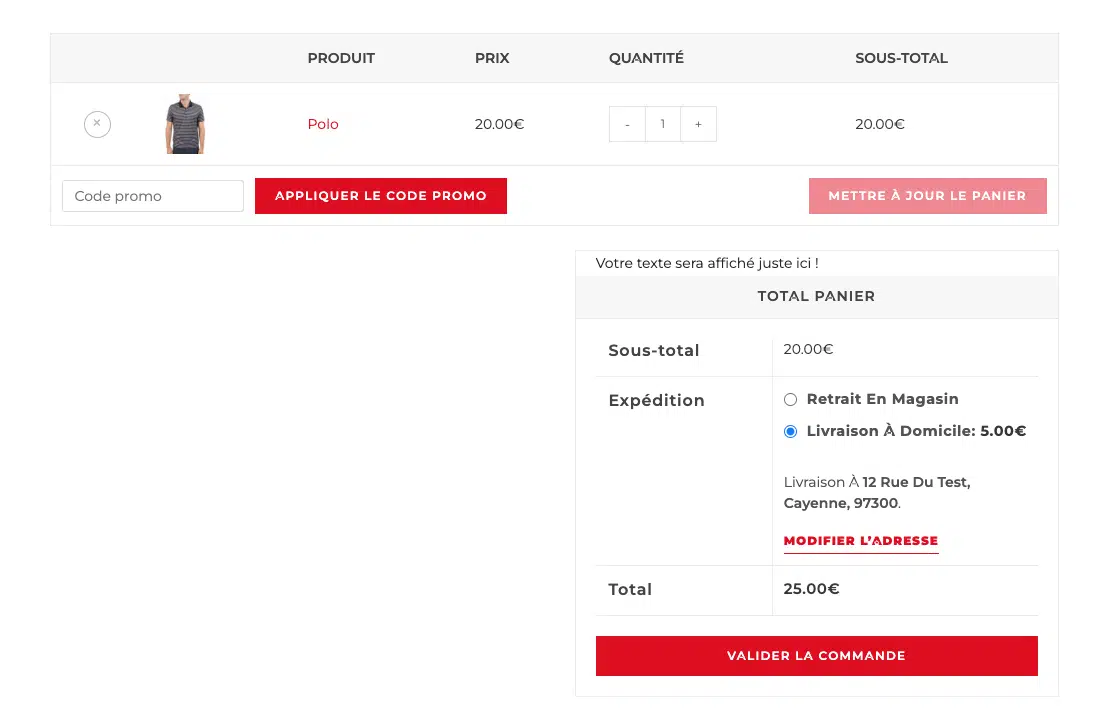 personnaliser page panier1