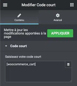 personnaliser page panier2
