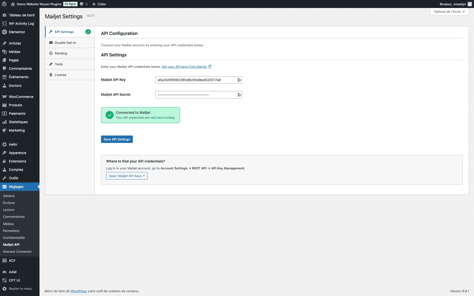 mailjet for elementor forms1