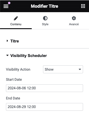 elementor visibility scheduler2