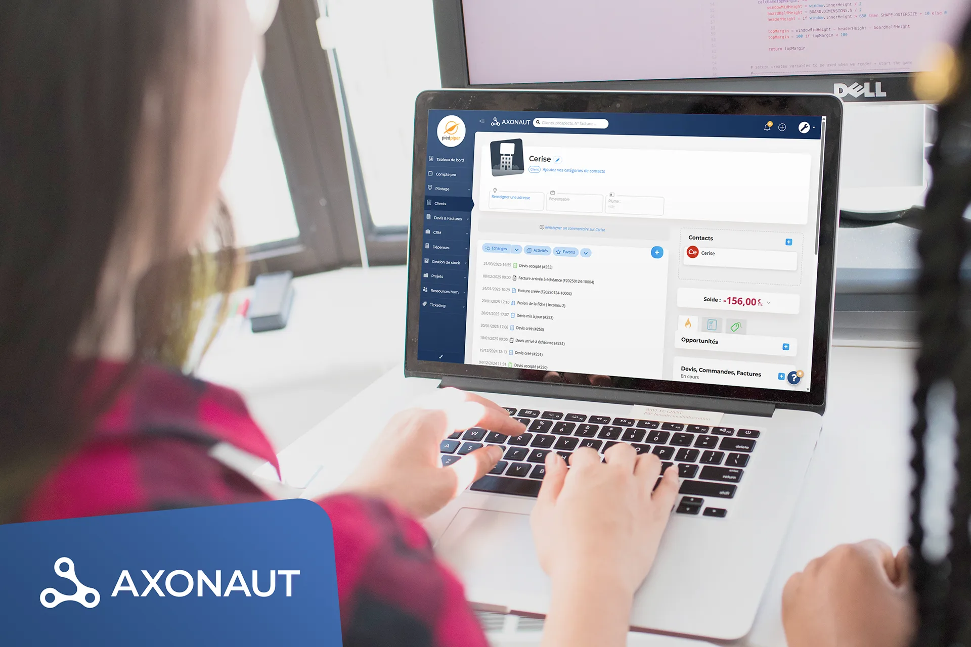 mockup fiche client