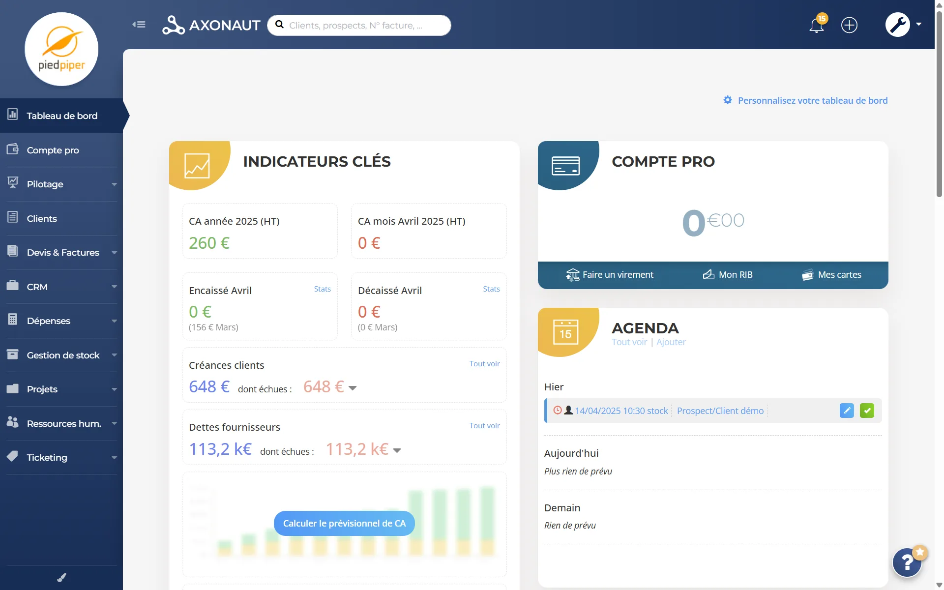 screen dashboard