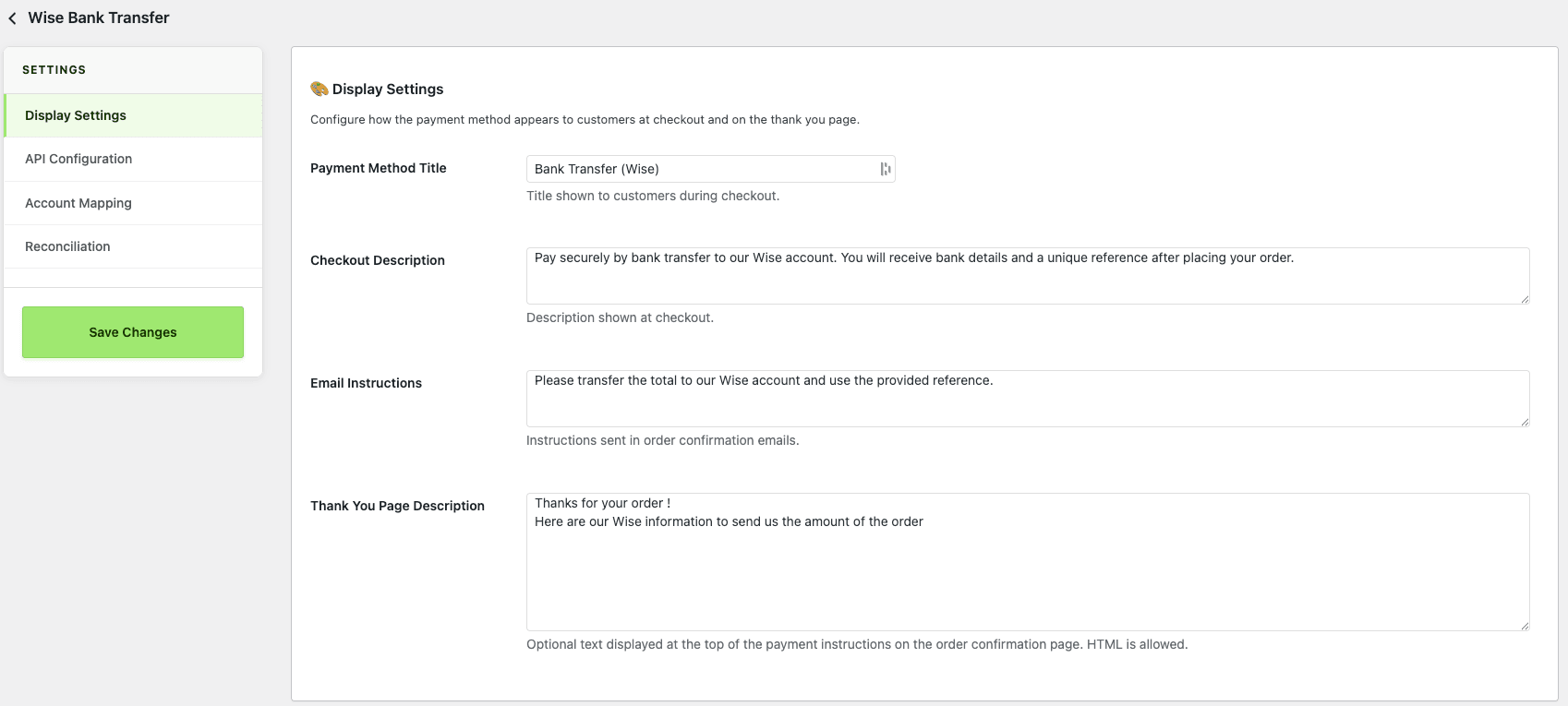 wise gateway woocommerce1