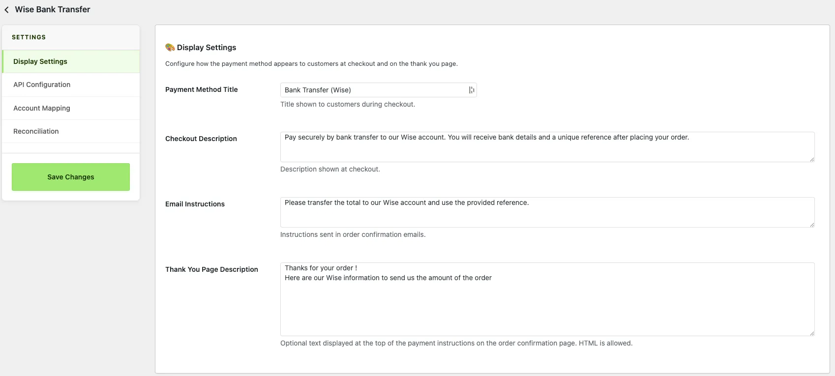 wise gateway woocommerce1