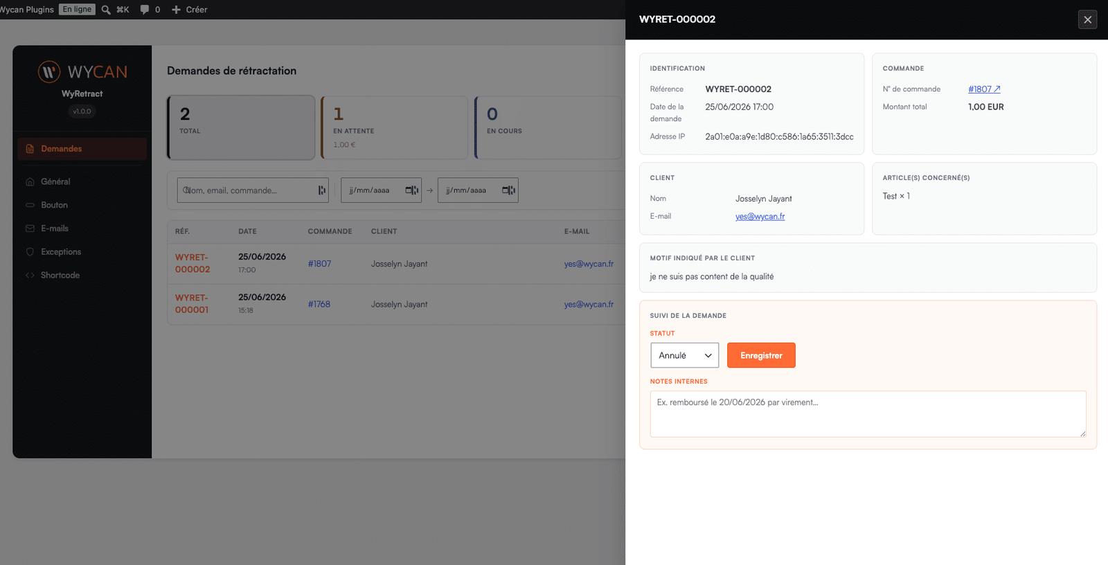 screencapture demo sitedev fr wp admin admin php 2026 06 25 17 25 09